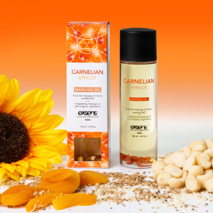 Huile de massage bio Abricot Cornaline - Exsens