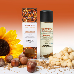 Huile de massage bio Macadamia Oeil de Tigre - Exsens