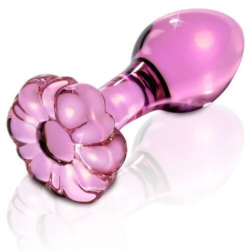 Plug en verre rose fleur, Icicles