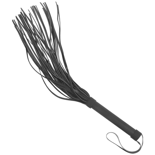 Martinet noir en néoprène, Fetish submissive