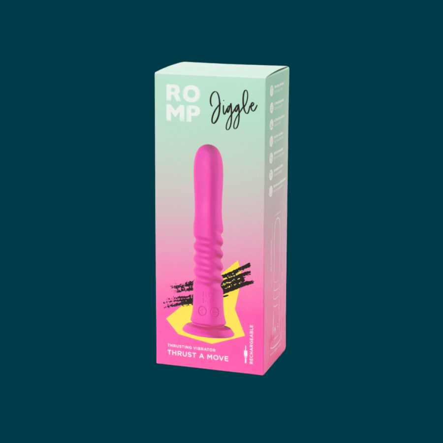ROMP Jiggle - Gode ventouse vibrant va-et-vient