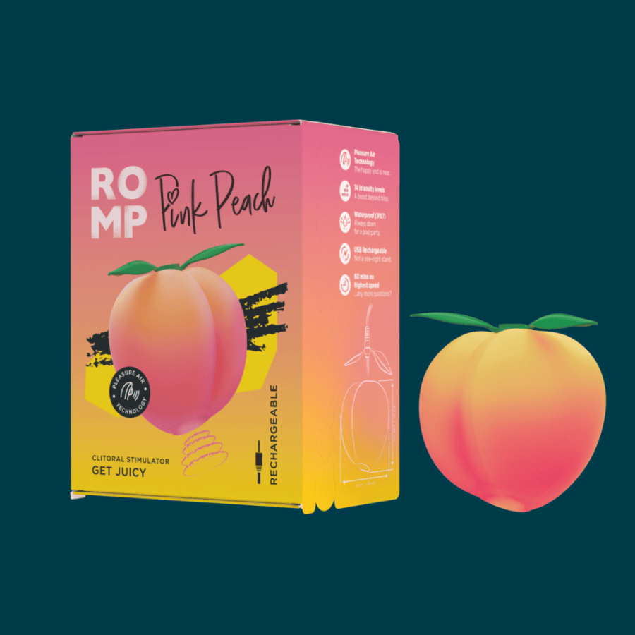 ROMP Pink Peach – Stimulateur clitoridien à air pulsé